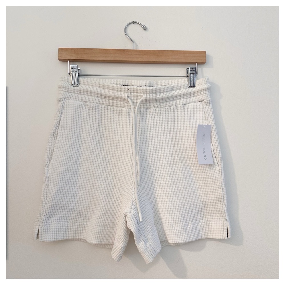 NWT Cotton Citizen Waffle Weave Shorts‎ White size medium